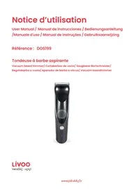 Notice LIVOO DOS199 Tondeuse à barbe