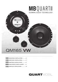 Notice MB QUART QM165 VW Haut-parleur
