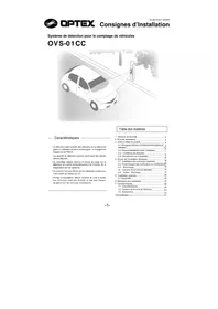 Notice OPTEX OVS01CC Détecteur