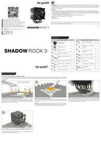 Notice Be Quiet! SHADOW ROCK 3 Système de refroidissement pour ordinateur portable