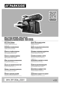 Notice PARKSIDE PBTS 370 B2 Ponceuse