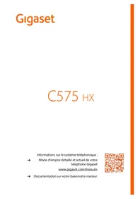 Notice GIGASET C575HX Téléphone
