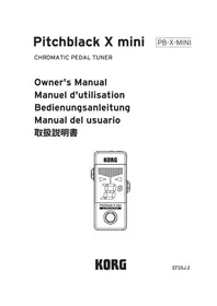 Notice KORG PITCHBLACK X MINI Equipement DJ