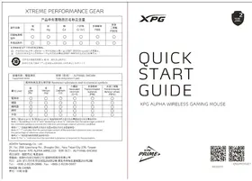 Notice ADATA ALPHA WIRELESS 电脑鼠标