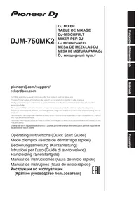 Notice PIONEER DJM750MK2 Equipement DJ