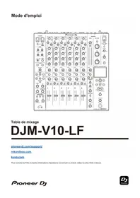 Notice PIONEER DJMV10LF Equipement DJ
