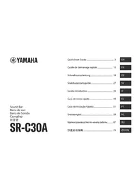 Notice YAMAHA SRC30A Barra de som