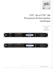 Notice PEAVEY VSX 48E Processeur