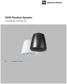 Notice ELECTRO-VOICE EVIDP6.2 Haut-parleur