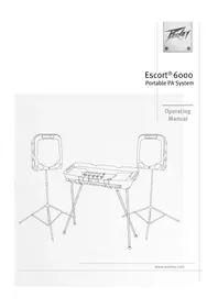 Notice PEAVEY ESCORT 6000 ハイファイシステム
