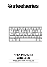 Notice STEELSERIES APEX PRO MINI WIRELESS Tastiera