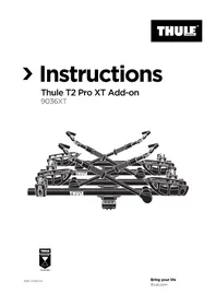 Notice THULE T2 PRO XT ADDON Porte-vélo
