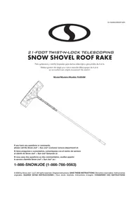 Notice Snow Joe RJ204M Snow blower