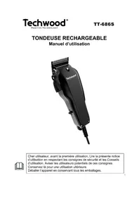 Notice TECHWOOD TT624 Tondeuse à barbe