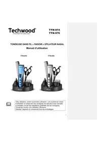 Notice TECHWOOD TTN974 Tondeuse à barbe