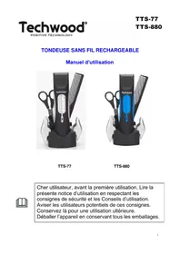 Notice TECHWOOD TTS880 Tondeuse à barbe