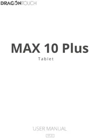 Notice Dragon Touch MAX10 PLUS Tablette