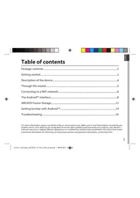 Notice ARCHOS 70 NEON PLUS Tablette