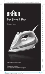 Notice BRAUN TEXSTYLE 7 SI 7088 темір