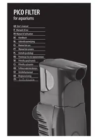 Notice Ferplast PICO FILTER Akvariefilter