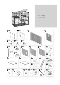Notice Ferplast MULTIPLA HAMSTER CRYSTAL Cage pour petit animal