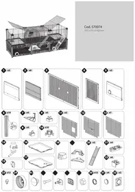 Notice Ferplast MULTIPLA HAMSTER LARGE Cage pour petit animal