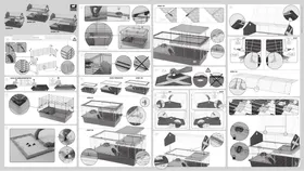 Notice Ferplast BARN 120 Cage pour animal de compagnie