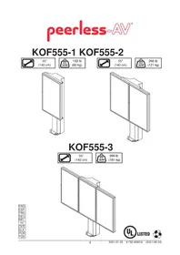 Notice Peerless-AV KOF555 Support mural