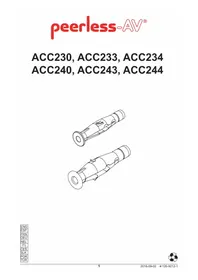 Notice Peerless-AV ACC234 Accessoire de fixation