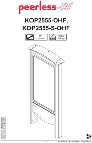 Notice Peerless-AV KOP2555SOHF Support TV