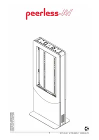 Notice Peerless-AV KIPC2549WHL Support pour écran téléviseur