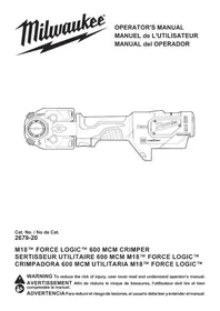 Notice MILWAUKEE M18 FORCE LOGIC 2679750C Outil électrique