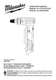 Notice MILWAUKEE M12 FUEL PROPEX 253222 Outil électrique