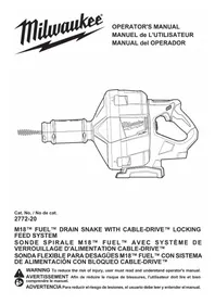 Notice MILWAUKEE M18 FUEL CABLE DRIVE 2772A21 Déboucheur de canalisation électrique
