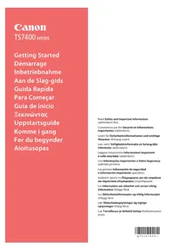 Notice CANON PIXMA TS7451A Skriver
