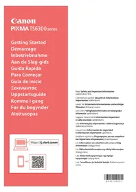 Notice CANON PIXMA TS6351A Skriver