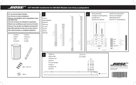 Notice BOSE CVTMA12EX Haut-parleurs