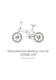 Notice BOHLT X200OR Vélo électrique