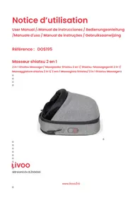 Notice LIVOO DOS195 Massageapparaat