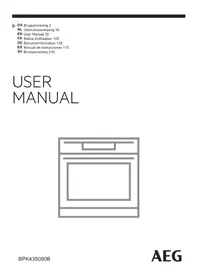 Notice AEG BPK435090B Elektrisk ugn