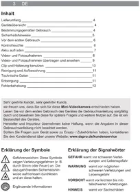 Notice EasyMaxx 04809 Bewakingscamera