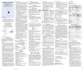 Notice ProfiCare PCFT 3095 Thermomètre