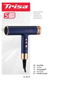 Notice TRISA ICONIC STYLE 1057.20 Sèche cheveux