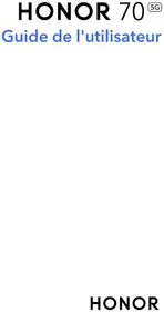 Notice HONOR 70 5G Téléphone
