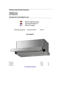 Notice PKM FS160BSPY Dunstabzugshaube