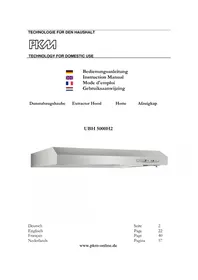 Notice PKM UBH5000H2 Dunstabzugshaube