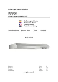 Notice PKM KHU602H Dunstabzugshaube