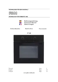 Notice PKM F72B Ofen