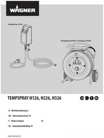Notice WAGNER TEMPSPRAY H126 Pulvérisateur électrique