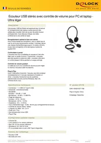 Notice DeLOCK 27178 Ecouteur
